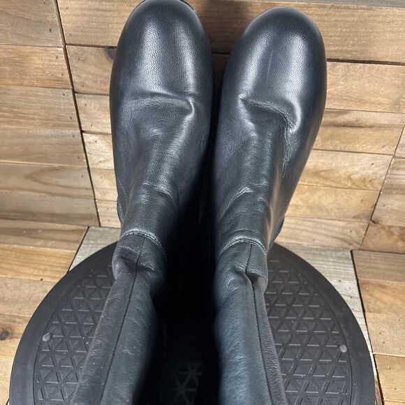 Camper Rain Boots Knee High Gore Tex Womens 6.5/ Eur 37 Black Side Zip Boots - Picture 5 of 10